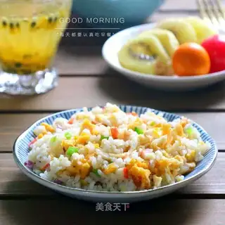 Crab stick egg fried rice