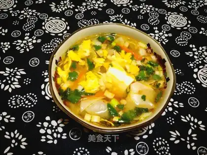The egg bouquet soup