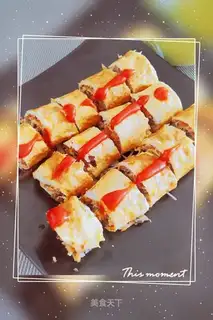 Steam carrots, omelet