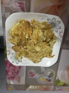 Shrimp leather fried eggs