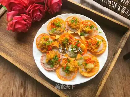 Garlic scallops