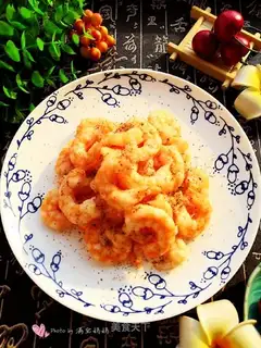 Pretzels, fried shrimp