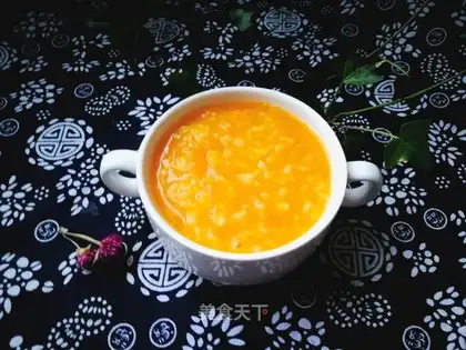 Pumpkin rice porridge