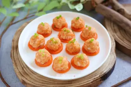 Steam shrimp balls