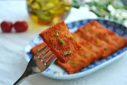 Korean tofu with pickles