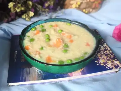 Bean carrot porridge