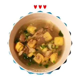 Beef fan soup