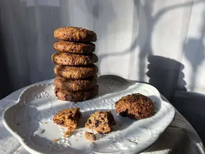 Wheat sprouts and red sugar cookies