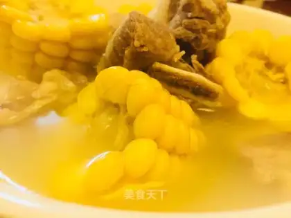 Corn steak soup