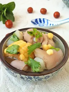 The radish corntail soup