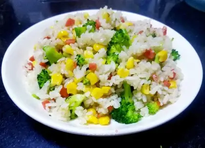 ♪ West blue flowers and rice ♪