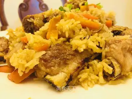 Xinjiang's hand grabs rice