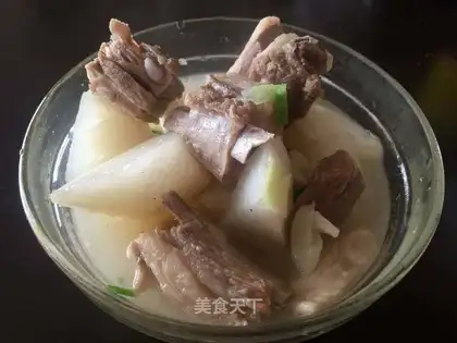 Lamby radish soup