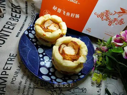 Fish sausage toast