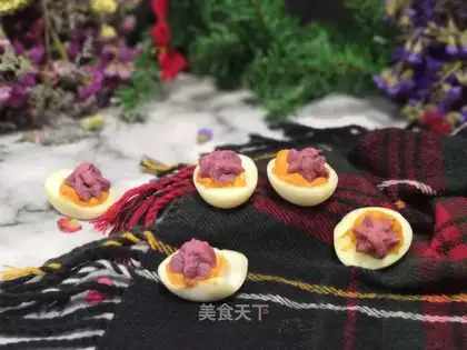 Egg salad, potato cookies