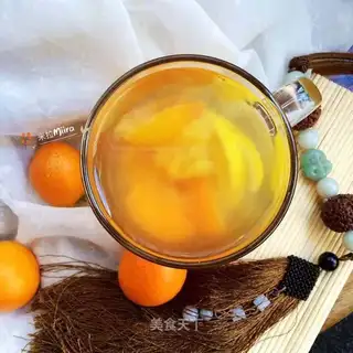Honey gold orange lemon tea