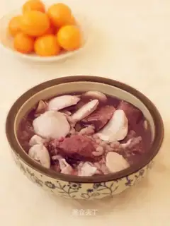 Goose eggs, potato rice congee