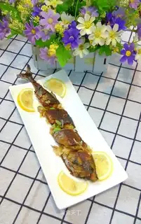 Fried swordfish