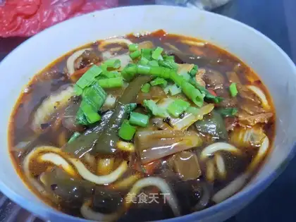 Spicy seafood potatoes