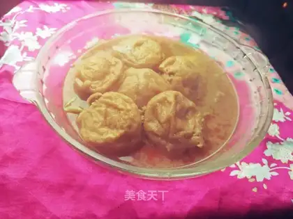 The pasta's full of meat
