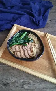 Homemade beef noodles
