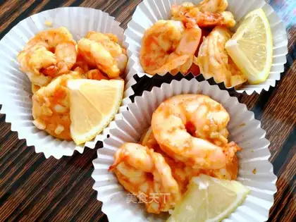 Tanduri baked shrimp