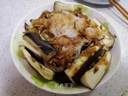 Garlic fan steamed eggplant