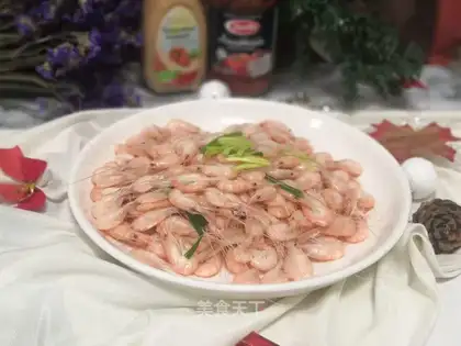 Salty rice shrimp