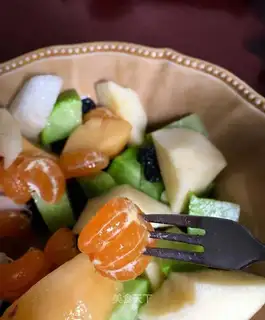 Lemon fruit salad