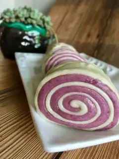 Sliced with a knife