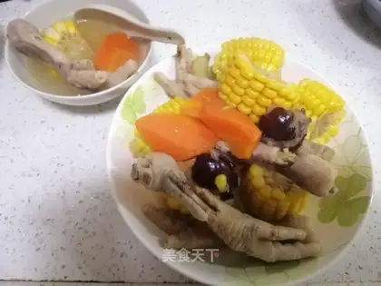 The chicken feet of radish
