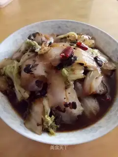 Spicy bean cabbage