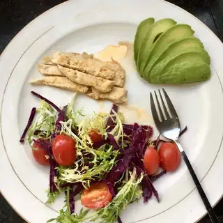 Chicken-cooked veggie salad