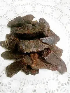 Homemade beef jerky