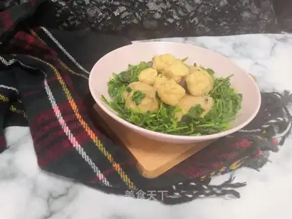 Pea-baked noodles