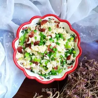 Garlic sausage fried rice