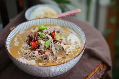 Gold soup fat cow