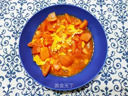 Tomato fried eggs