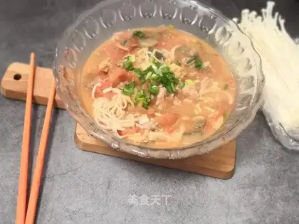 Blondie veal butter and tofu soup