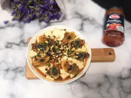 Tofu-coated eggs