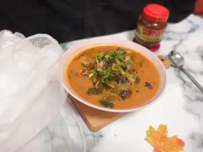 Sour herb soup