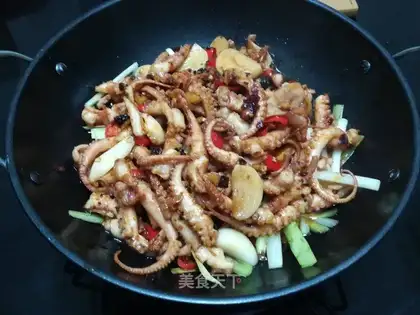 Dry pot, octopus