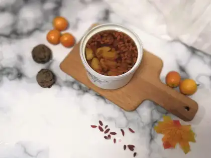 Orange horse hoof tea