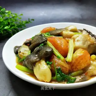 Scrambled mushrooms