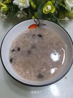 Black bean rice congee