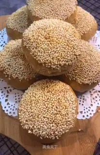 Souffle sesame pancakes