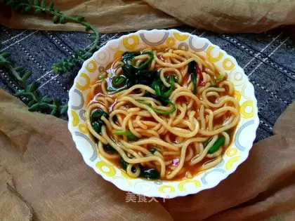 Lazy red noodles