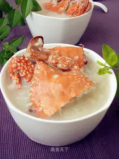 Double rice sea crab congee