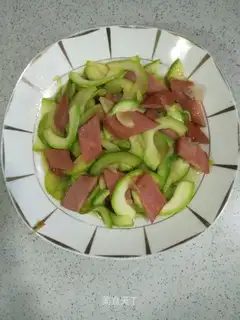 Nishichi has fried ham sausage