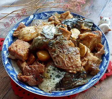 Tofu on a salmon head